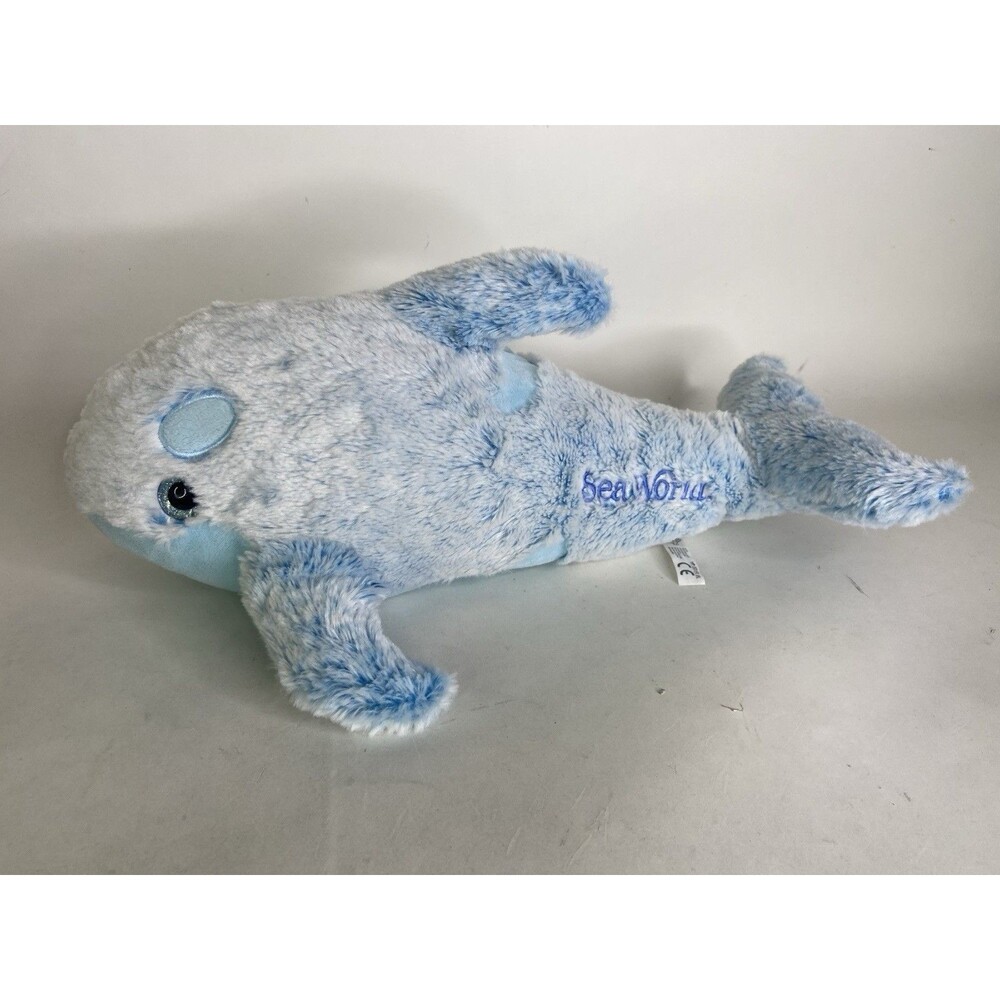 Sea World Shamu Blue Killer Whale Orca Petting Zoo Plush Stuffed Toy SeaWorld